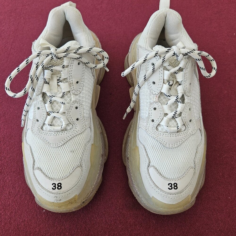 BALENCIAGA Triple S 'clear sole' chunky sneakers